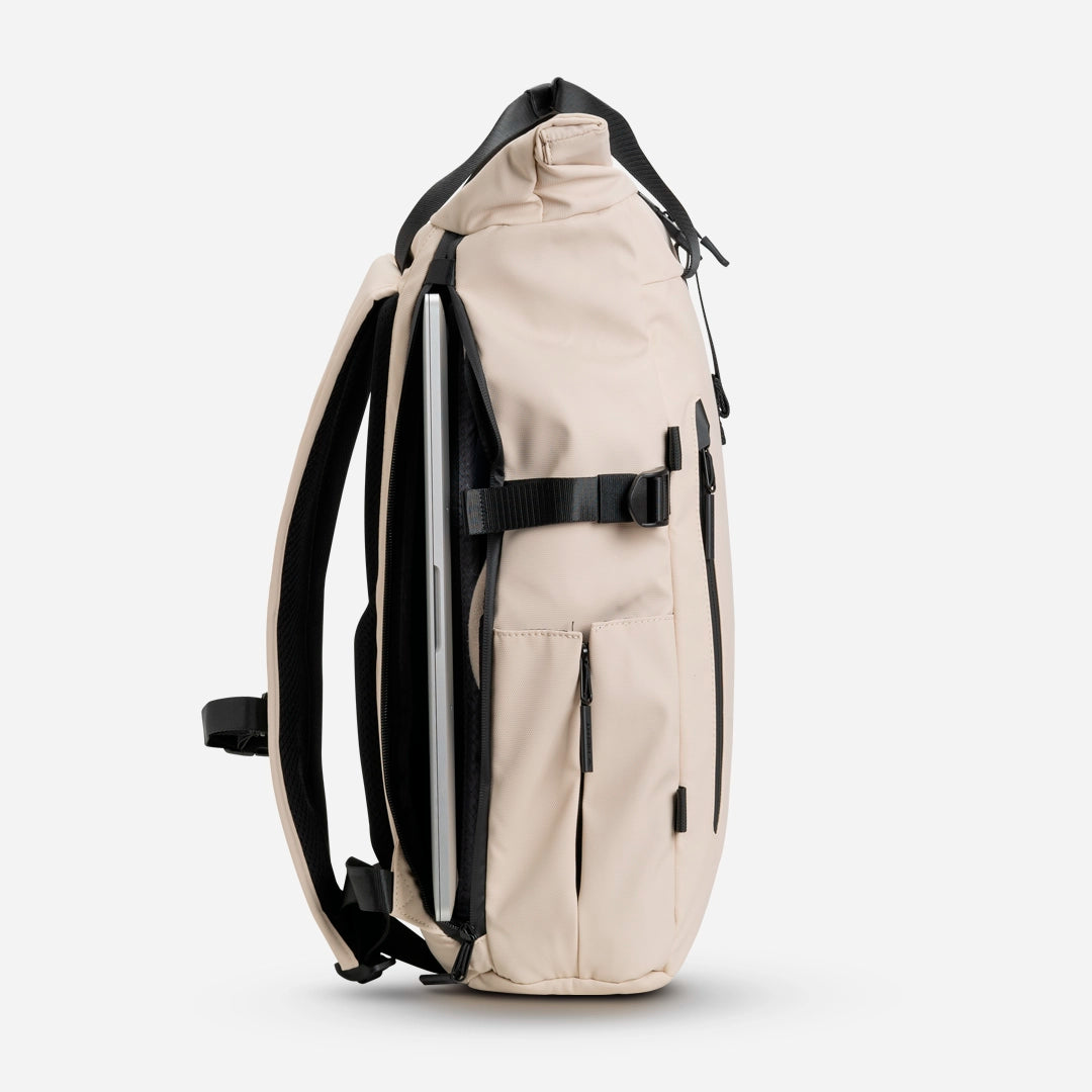 MOCHILA ROLL BAG - SAND BEIGE