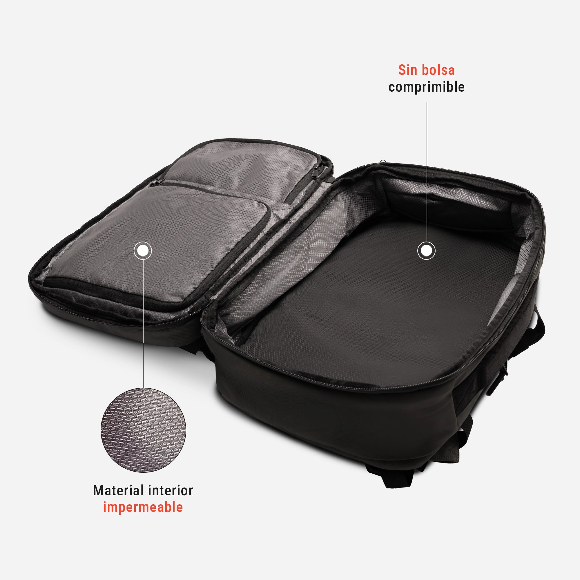 MOCHILA AIRLESS ON TOP - NEGRA
