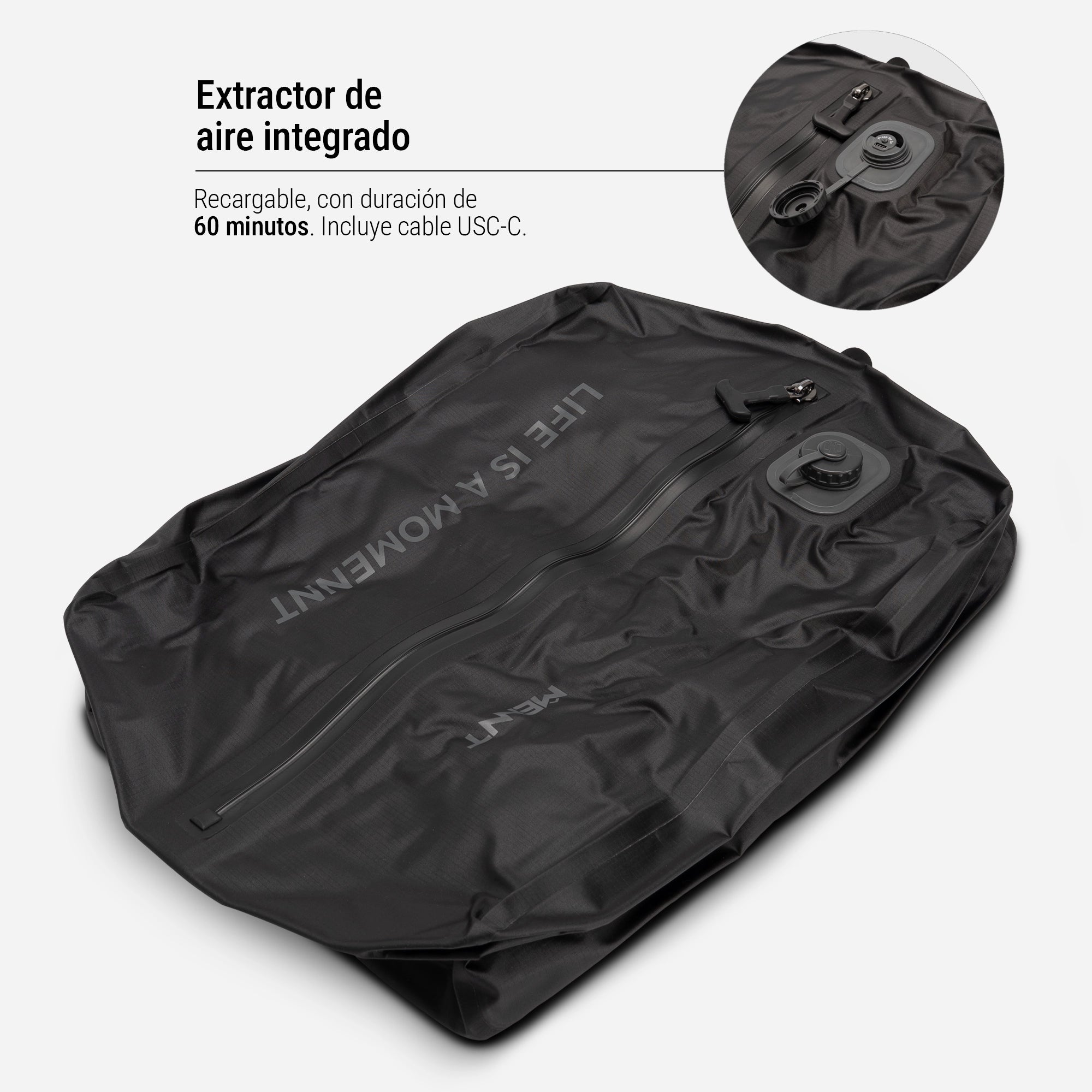 BOLSA COMPRIMIBLE AL VACÍO PARA VIAJES