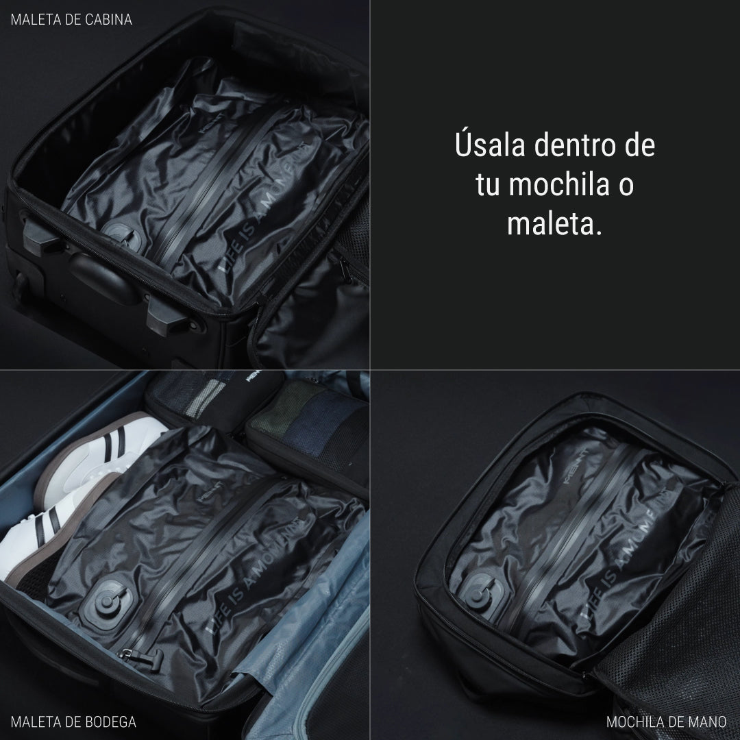 BOLSA COMPRIMIBLE AL VACÍO PARA VIAJES