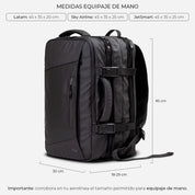 MOCHILA DE VIAJE CARRY ON PRO - NEGRA