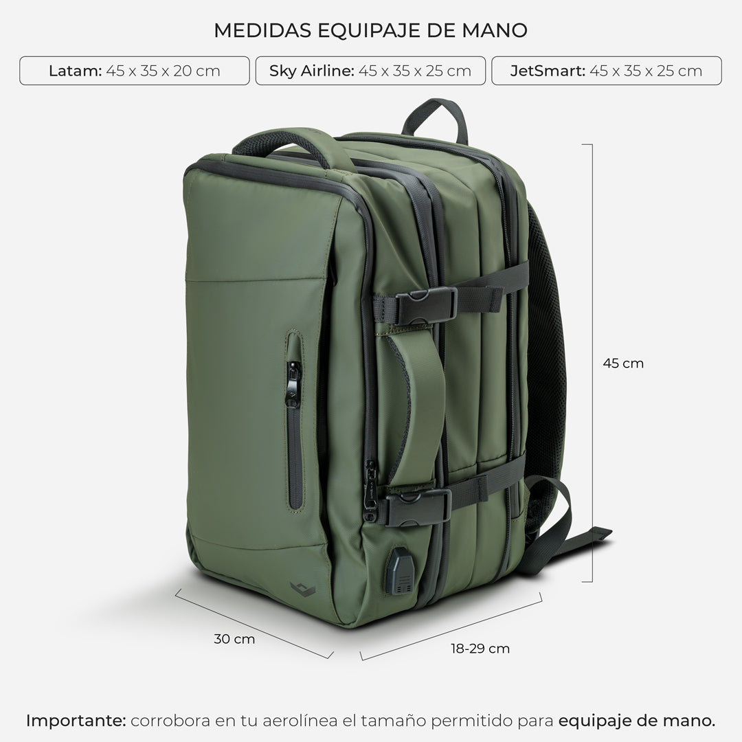 MOCHILA CARRY ON PRO - OLIVE GREEN