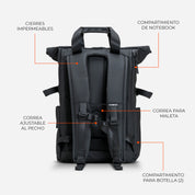 MOCHILA ROLL BAG - NEGRA