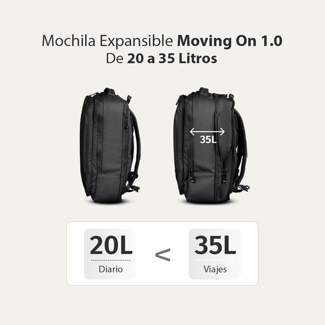 Mochila Expansible Moving On 1.0  - MENNT® (VIP)